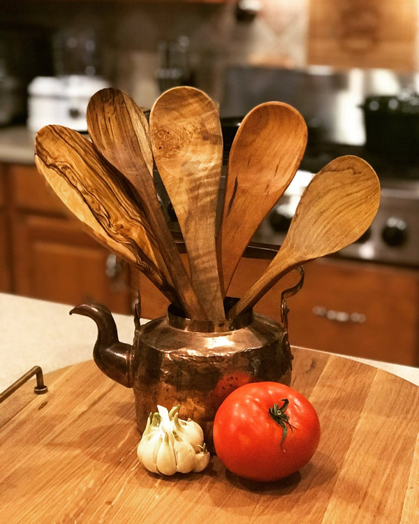 Rustic Medium Wooden Spoon - omG Artisan Shoppe