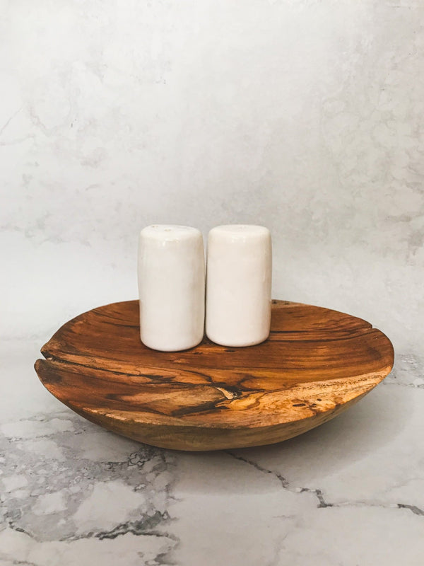 Artisanal Round Teak Kitchen Riser - Indonesian Teak Wood - omG Artisan Shoppe