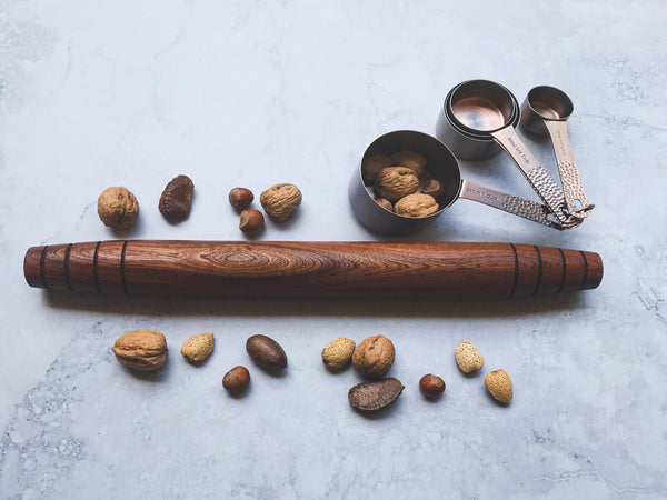 Gracie Granadillo Rolling Pin - Granadillo Exotic Wood Handmade Rolling Pin - omG Artisan Shoppe